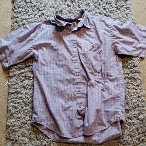 🦋🎁 gingham print button up short sleeve